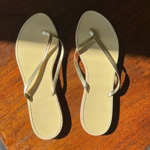 J. Crew flip flops